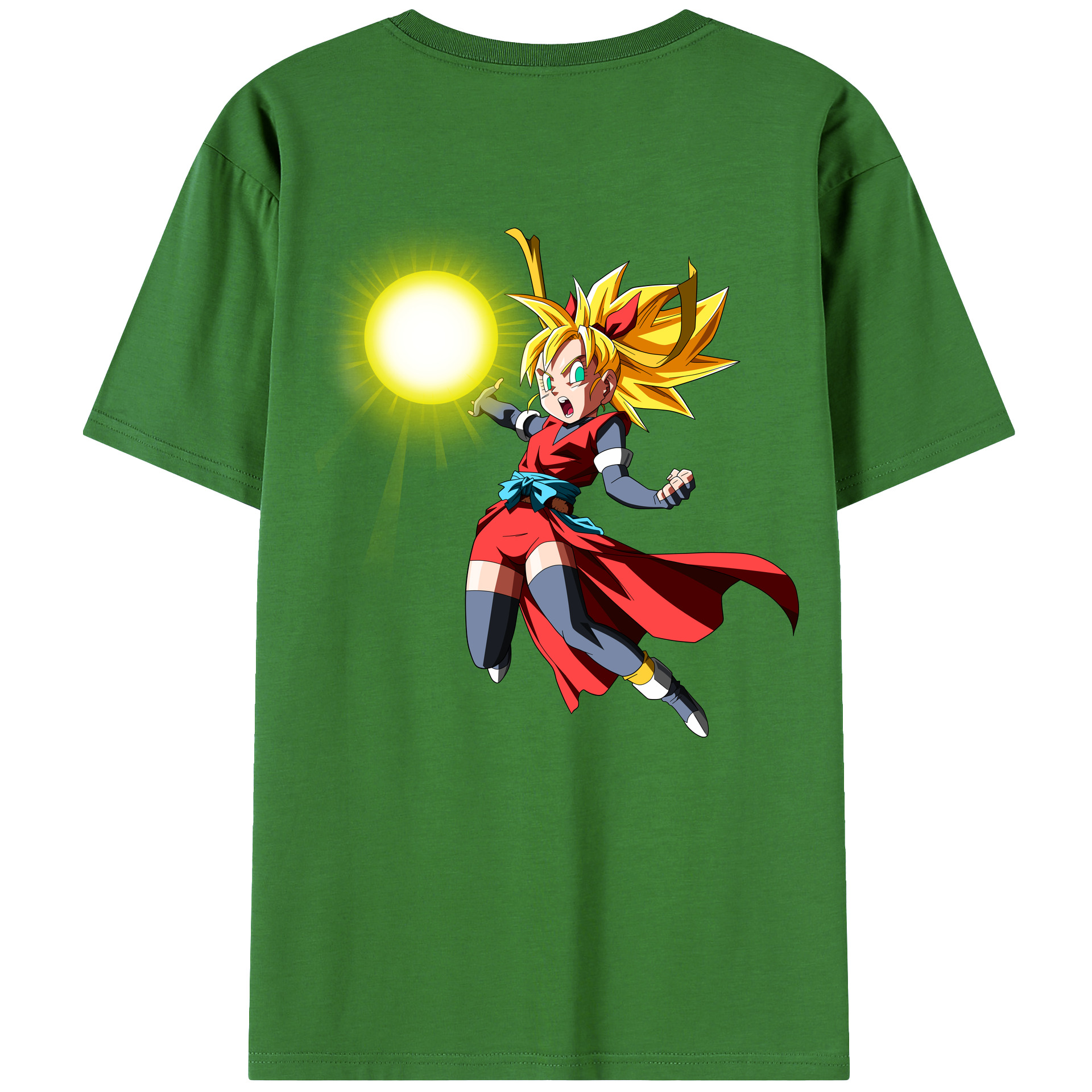 （画像用） ドラゴンボール カリフラ DRAGON BALL Caulifla レディース半袖Tシャツ(バックプリント)